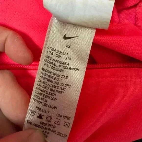 Nike Kids 2-Piece Tracksuit Set 6X Pink Grey Jacket & Pants - Picture 8 of 9